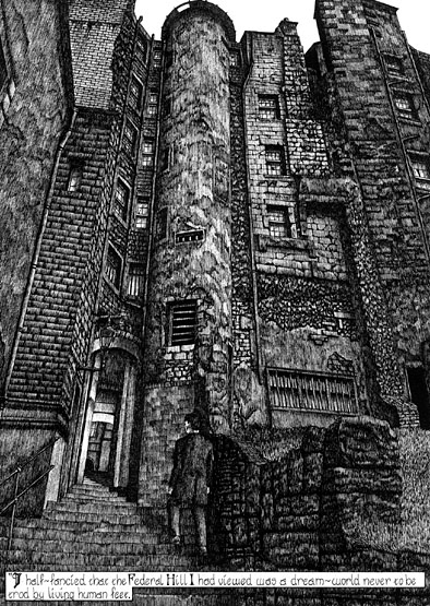 Illustration for article titled The Cosmic Horror of John Coulthart's Lovecraftian Illustrations